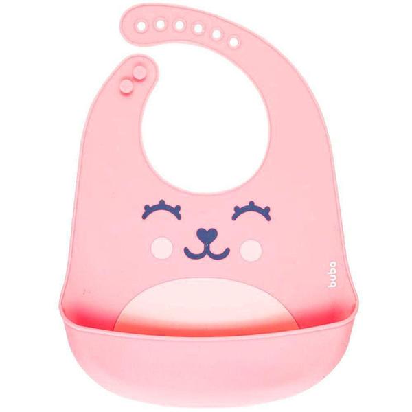 Imagem de Babador Gumy Rosa - Silicone - Buba