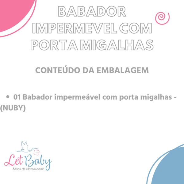 Imagem de Babador Impermeável com Porta Migalhas para Bebê Infantil Menino