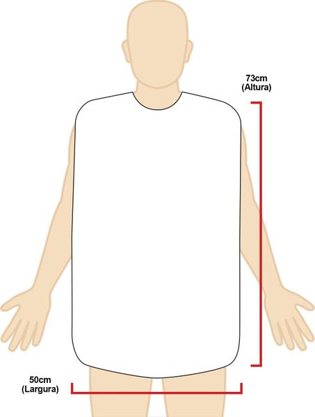 Imagem de Babador Impermeável para Pacientes Hospitalar Emborrachado Artipé
