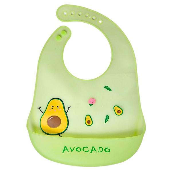 Babador Infantil Abacate Impermeável C/ Bolso Pega Migalhas Verde - Castela - CASTELA BRASIL Imagem de Babador Infantil Abacate Impermeável C/ Bolso Pega Migalhas Verde - Castela