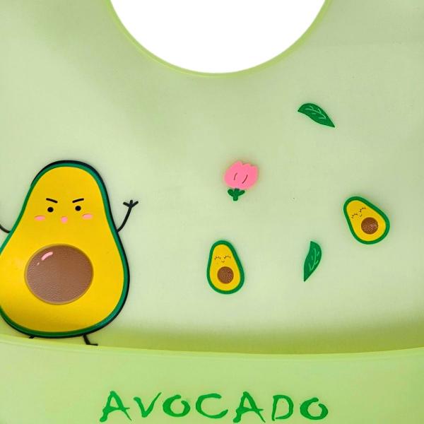 Babador Infantil Abacate Impermeável C/ Bolso Pega Migalhas Verde - Castela - CASTELA BRASIL Imagem de Babador Infantil Abacate Impermeável C/ Bolso Pega Migalhas Verde - Castela