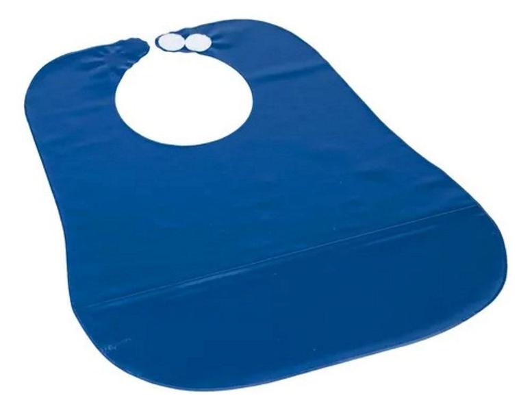 Imagem de Babador Infantil Imperm. com Regulagem e Bolso - Azul Marinho