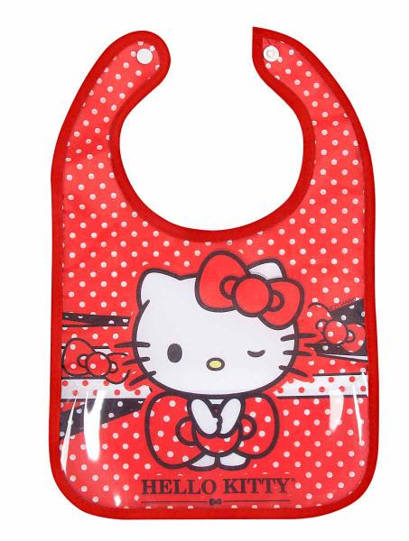 Imagem de Babador Infantil Menina Baby Com Porta Migalha Hello Kitty