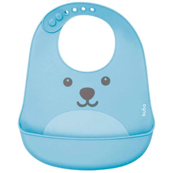 Imagem de Babador infantil silicone com pega migalhas gumy buba ref:12092