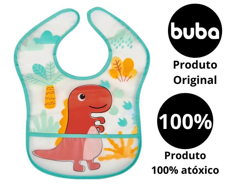 Imagem de Babador para Bebe com Bolso Bichinhos Buba 