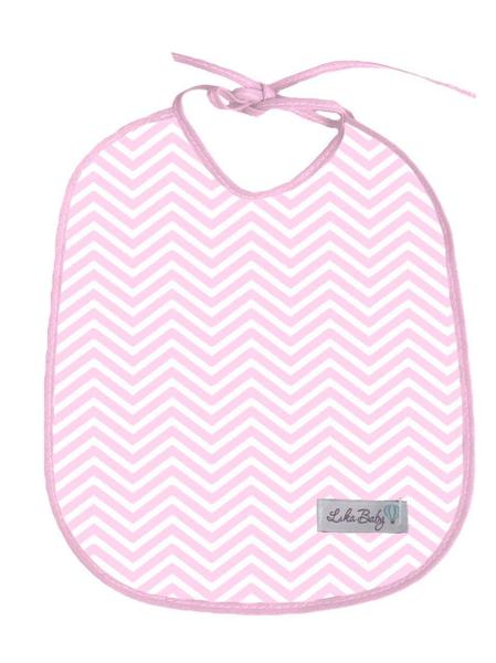 Babador Para Bebê Impermeável 2 Un Estampado - Chevron Rosa - Confecções Marquezzi Imagem de Babador Para Bebê Impermeável 2 Un Estampado - Chevron Rosa