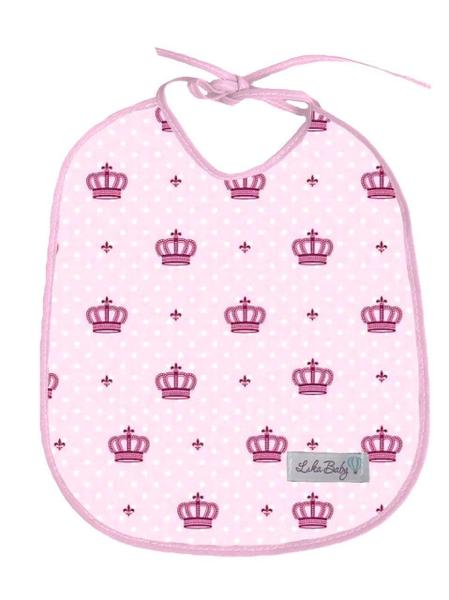 Babador Para Bebê Impermeável 2 Un Estampado - Coroa Rosa - Confecções Marquezzi Imagem de Babador Para Bebê Impermeável 2 Un Estampado - Coroa Rosa