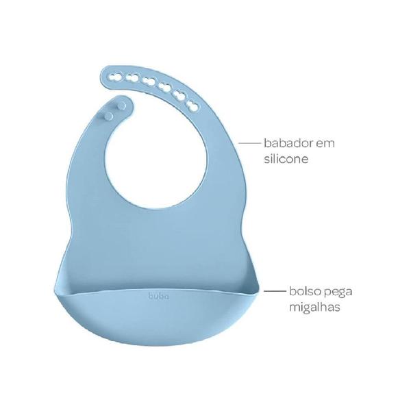 Imagem de Babador Pega Migalhas Em Silicone ul - Buba