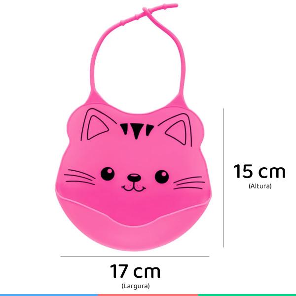 Imagem de Babador Silicone Para Bebê +3 Meses com Bolso Coletor de Migalhas Buba