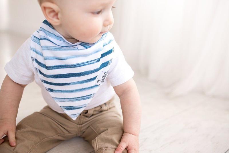 Imagem de Babadores de bandana para bebês Copper Pearl, pacote com 6 unidades, algodão macio, unissex