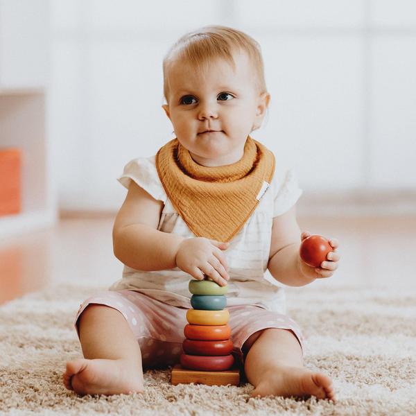 Imagem de Babadores de bebê Muslin egmao baby para dentição e babar