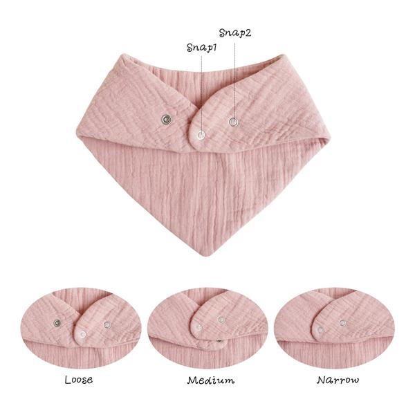 Imagem de Babadores Muslin Baby Bibs Konssy, pacote com 10 unidades, 100% algodão, unissex, de 0 a 36 meses