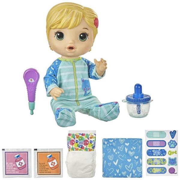 Imagem de Baby Alive Aprendendo a Cuidar, Boneca que Bebe e Faz Xixi - Pijama de Gatinho Loira - 5010993688913