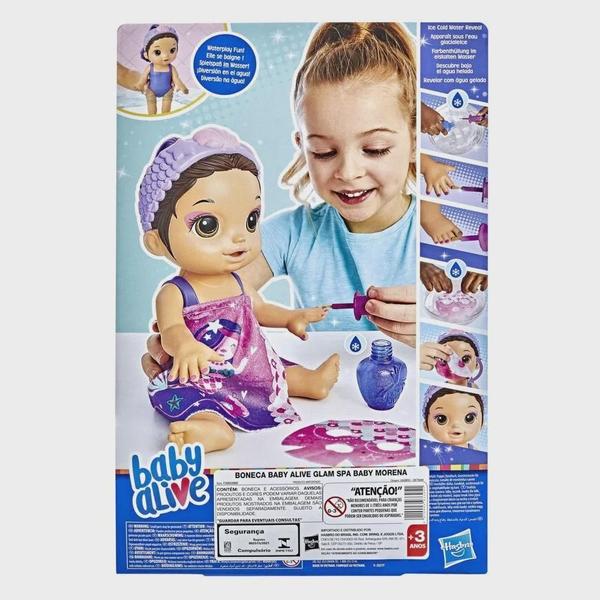 Imagem de Baby Alive - Boneca Glam Spa - Morena F3565 - Hasbro