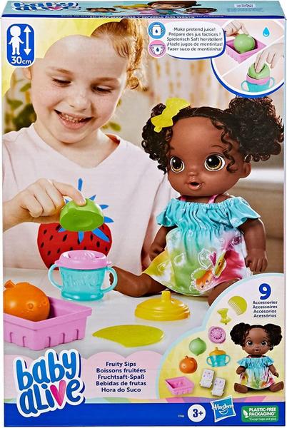Baby Alive Boneca Negra Hora Do Suco Hasbro Imagem de Baby Alive Boneca Negra Hora Do Suco Hasbro