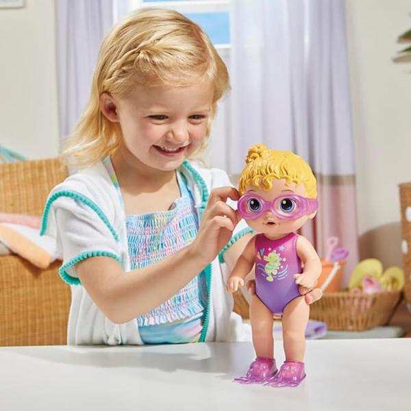 Imagem de Baby Alive Boneca Sunny Swimmer - Cabelos Loiros Boneca de 25 cm em plástico com acessórios