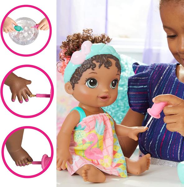 Imagem de Baby Alive Glam Spa Negra - Hasbro F3566