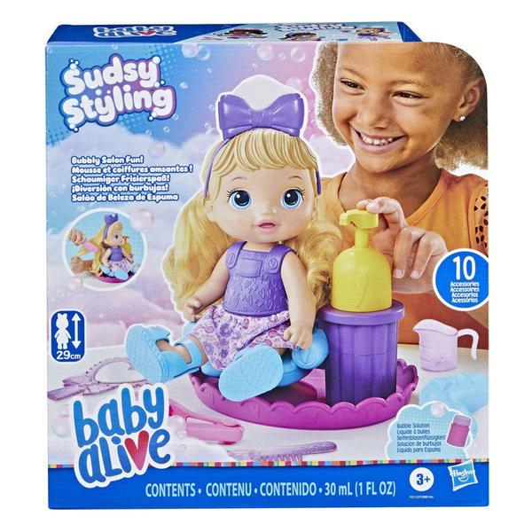 Imagem de Baby alive sudsy styling loira - hasbro f5112