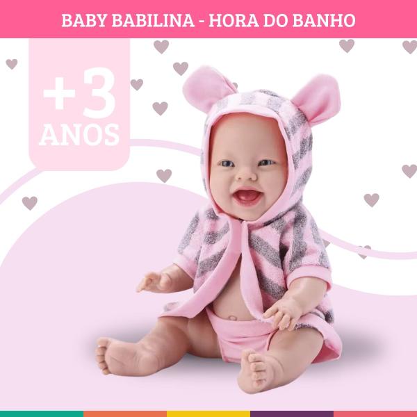 Imagem de Baby Babilina Banho Boneca Em Vinil Macio Bambola