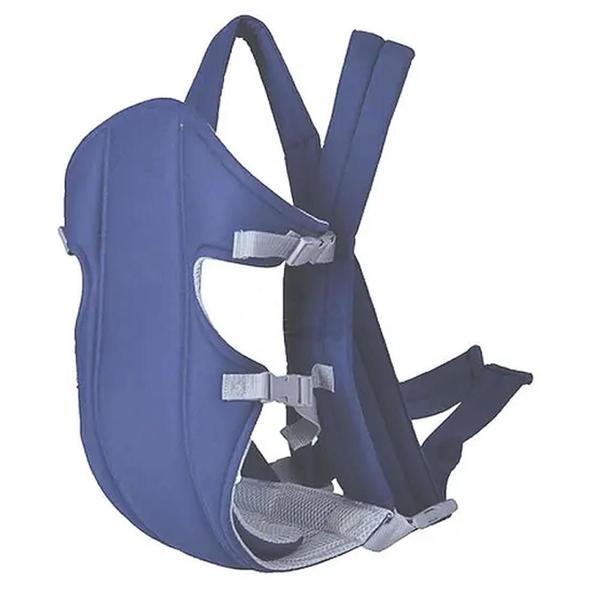 Imagem de Baby Bag Bolsa Canguru Suporta Até 12Kg Respirável Azul