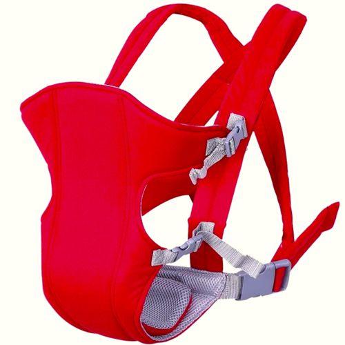 Imagem de Baby Bag Bolsa Canguru Suporta Até 12Kg Respirável Vermelho