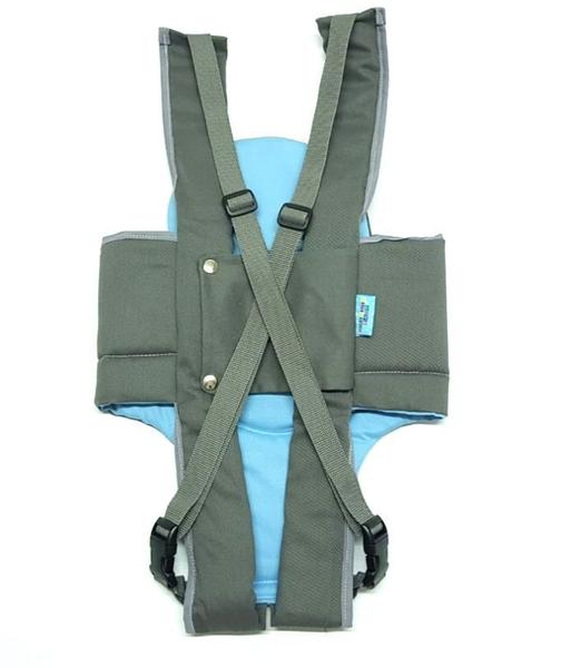 Imagem de Baby Bag Canguru Carregador De Bebê Sling Cinza e Azul