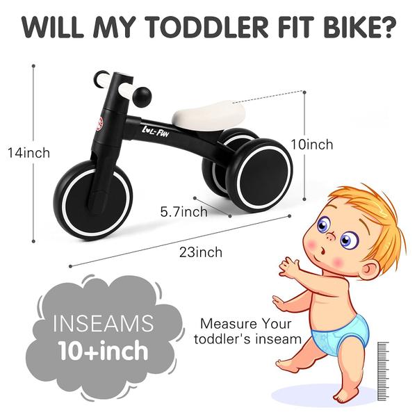 Baby Balance Bike LOL-FUN para meninas e meninos de 1 ano Imagem de Baby Balance Bike LOL-FUN para meninas e meninos de 1 ano