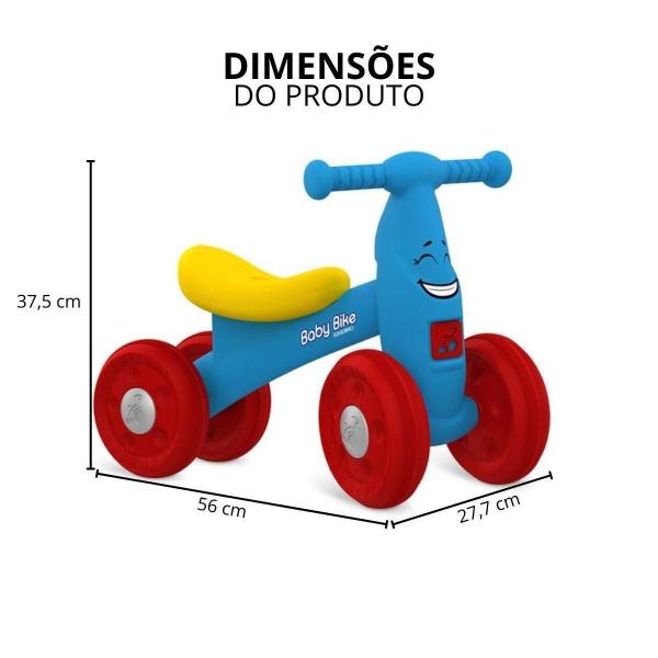 Imagem de Baby Bike De Equilíbrio Infantil Azul +18 Meses Bandeirantes