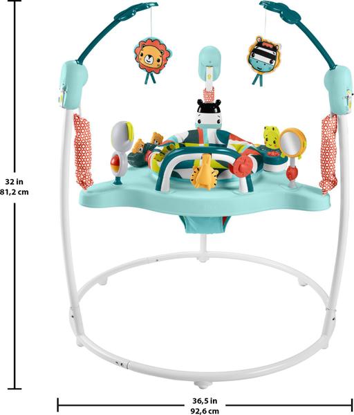 Imagem de Baby Bouncer Fisher-Price Colorful Corners Jumperoo com brinquedos