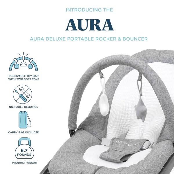 Imagem de Baby Bouncer portátil Baby Delight Aura Deluxe Charcoal