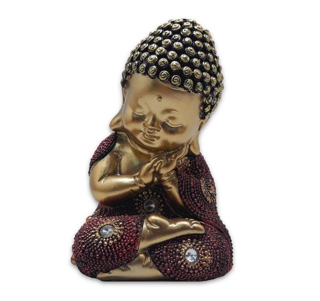 Baby Buda da Sabedoria Buda Repousando Brilhante 12 cm - Flash Imagem de Baby Buda da Sabedoria Buda Repousando Brilhante 12 cm
