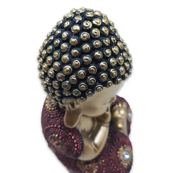 Baby Buda da Sabedoria Buda Repousando Brilhante 12 cm - Flash Imagem de Baby Buda da Sabedoria Buda Repousando Brilhante 12 cm