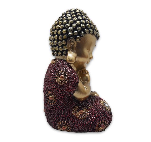 Baby Buda da Sabedoria Buda Repousando Brilhante 12 cm - Flash Imagem de Baby Buda da Sabedoria Buda Repousando Brilhante 12 cm