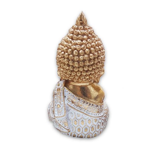 Imagem de Baby Buda da Sabedoria Buda Repousando Brilhante Gold 9 cm