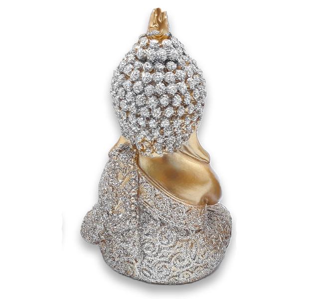 Baby Buda Tailandês Rezando Buda Orando Brilhante 10 cm - Flash Imagem de Baby Buda Tailandês Rezando Buda Orando Brilhante 10 cm