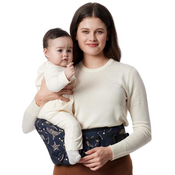 Imagem de Baby Carrier Momcozy Hip Seat, cintura ajustável com bolsos