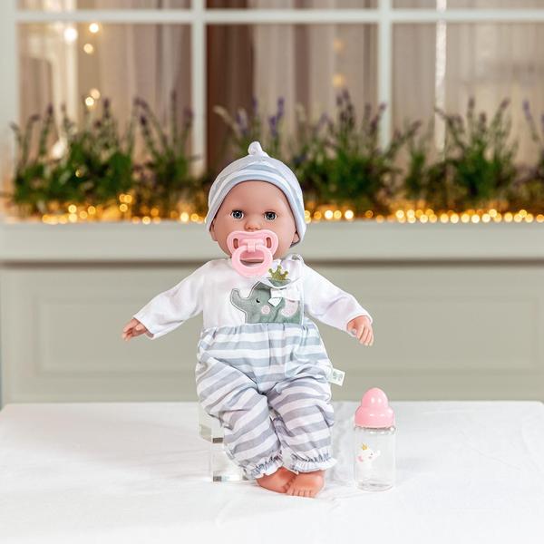 Baby Doll JC Toys Berenguer Boutique de 15 polegadas com mamadeira e chupeta Imagem de Baby Doll JC Toys Berenguer Boutique de 15 polegadas com mamadeira e chupeta