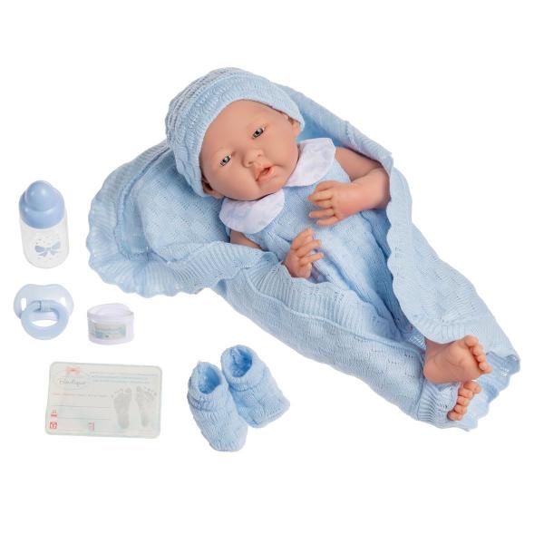 Imagem de Baby Doll JC Toys La Newborn 15 cm, totalmente em vinil, anatomicamente correta, menino real