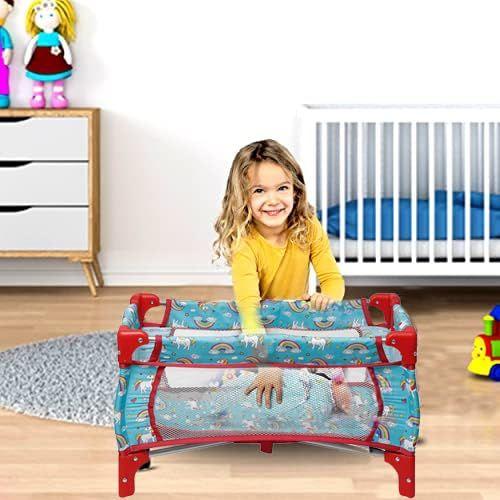 Imagem de Baby Doll Pack N Play Crib Flash n Color Polka Dot Design