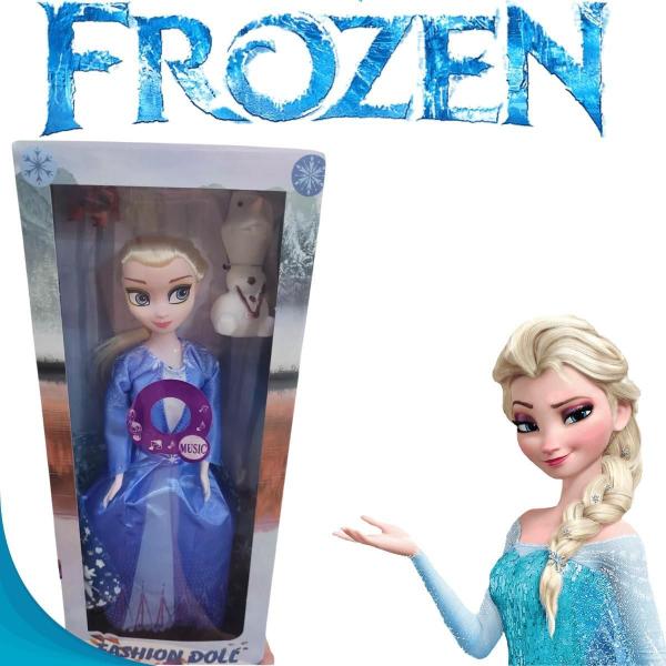 Imagem de Baby Elsa Frozen Brinquedo Menina Articulada Personagem