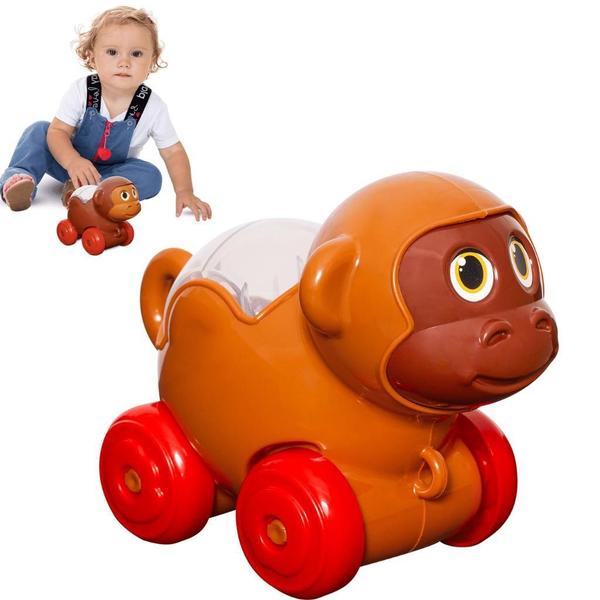 Imagem de Baby Fofo Macaco Brinquedo Infantil Educativo Para Bebês