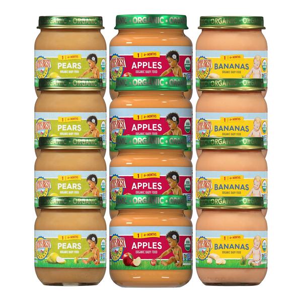 Imagem de Baby Food Earth's Best Organic Fruit Purê de 4 meses ou mais 120 mL x 12