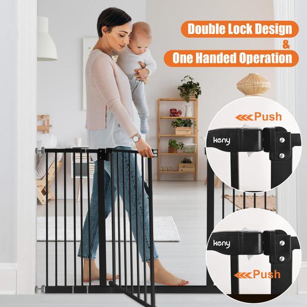 Imagem de Baby Gate keny 29-42,5 cm para escadas, segurança de fechamento automático