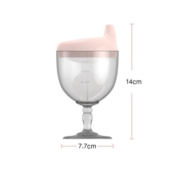 Baby Goblet Baby Cutlery High Water Cup Com Duckbill Mouth Shape Alimentando bebê treinando copo de alta qualidade PP Material 150ML Copos - HTTN Imagem de Baby Goblet Baby Cutlery High Water Cup Com Duckbill Mouth Shape Alimentando bebê treinando copo de alta qualidade PP Material 150ML Copos