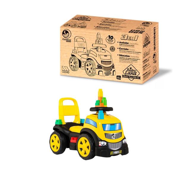 Imagem de Baby Land Blocks Truck In Ride On Menino 8014 - Cardoso Toys