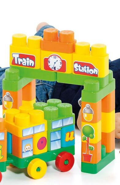 Imagem de Baby Land Trenzinho Didático 70 Peças com blocos Educativo