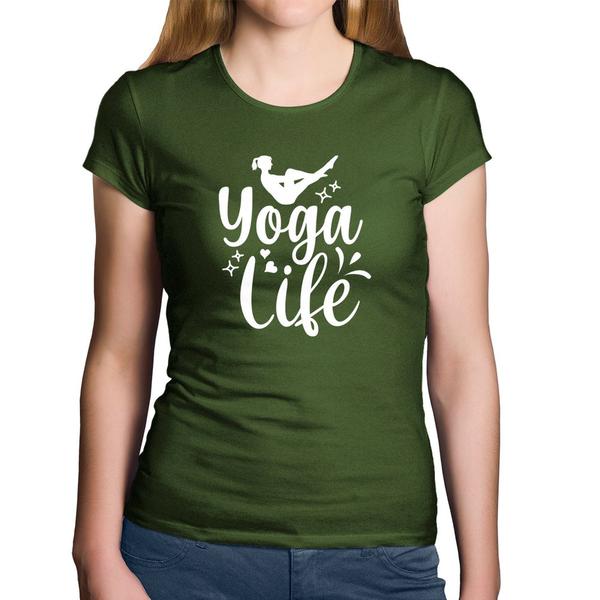 Imagem de Baby Look Algodão Yoga Life - Foca na Moda