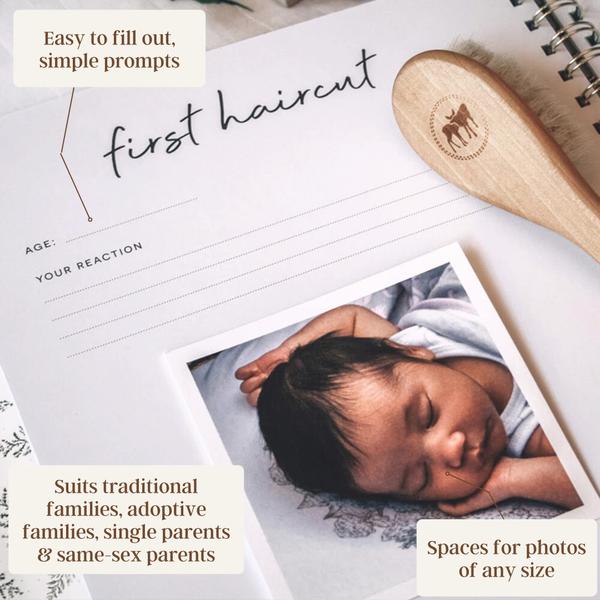 Imagem de Baby Memory Book Peachly Unissex Minimalist, primeiro ano