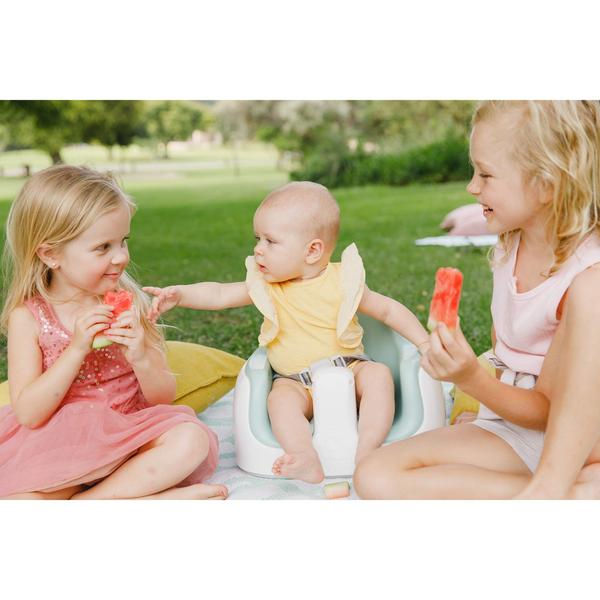 Imagem de Baby Multi Seat Booster Bumbo 3 em 1 com bandeja de alimentação azul