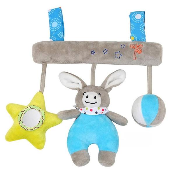 Imagem de Baby Music Baby Rattle Plush Teether Carrinho de Bebê Pendurado B